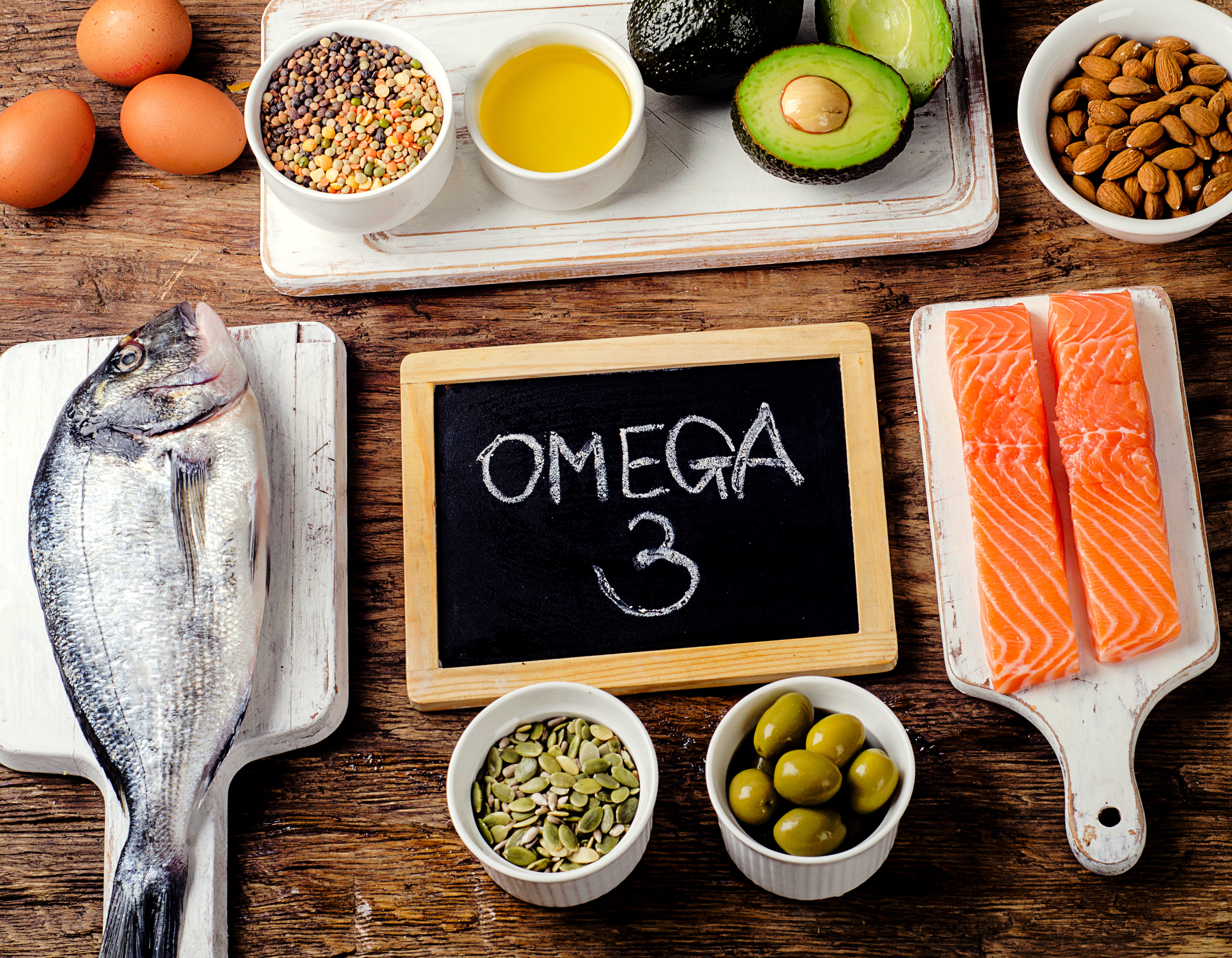 Food rich in omega 3.