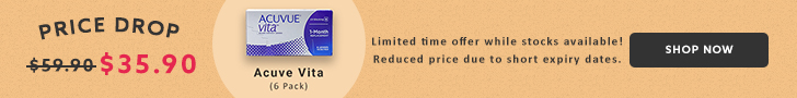 Acuvue Vita - Limited time offer while stocks available!