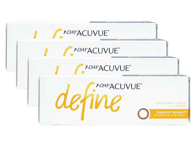 1 Day Acuvue Define Radiant Bright 4-Boxes (120 Pack)
