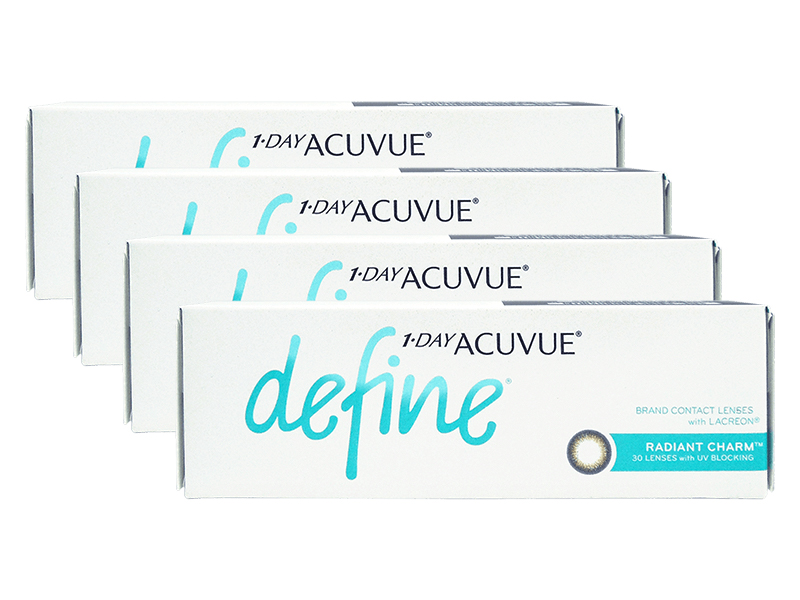 1 Day Acuvue Define Radiant Charm 4-Boxes (120 Pack)