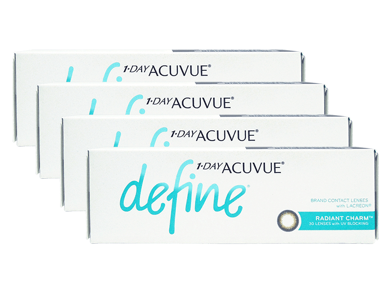 1 Day Acuvue Define Radiant Charm 4-Boxes (120 Pack)
