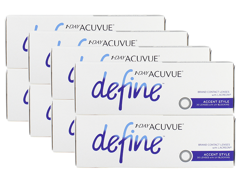 1 Day Acuvue Define Accent Style 8-Boxes (240 Pack)