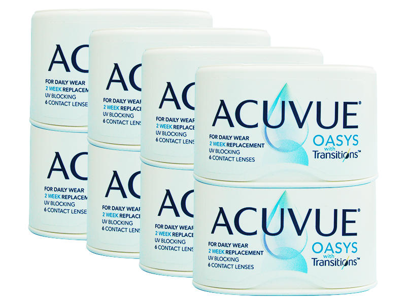 ACUVUE OASYS with Transitions 8-Boxes (48 Pack)