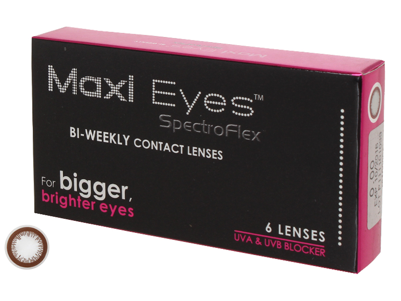 Maxi Eyes Brown Bi-Weekly (6 Pack)