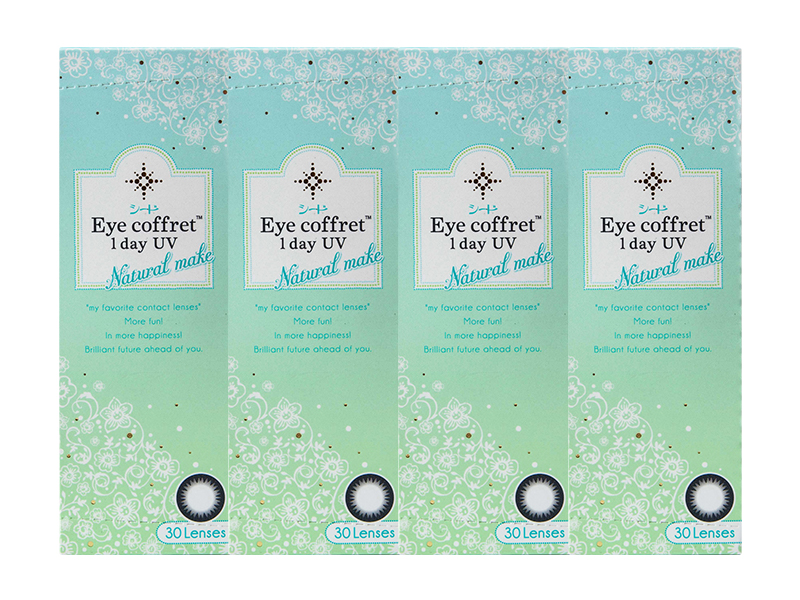 Eye Coffret 1day UV (Natural make) 4-Boxes (120 Pack)