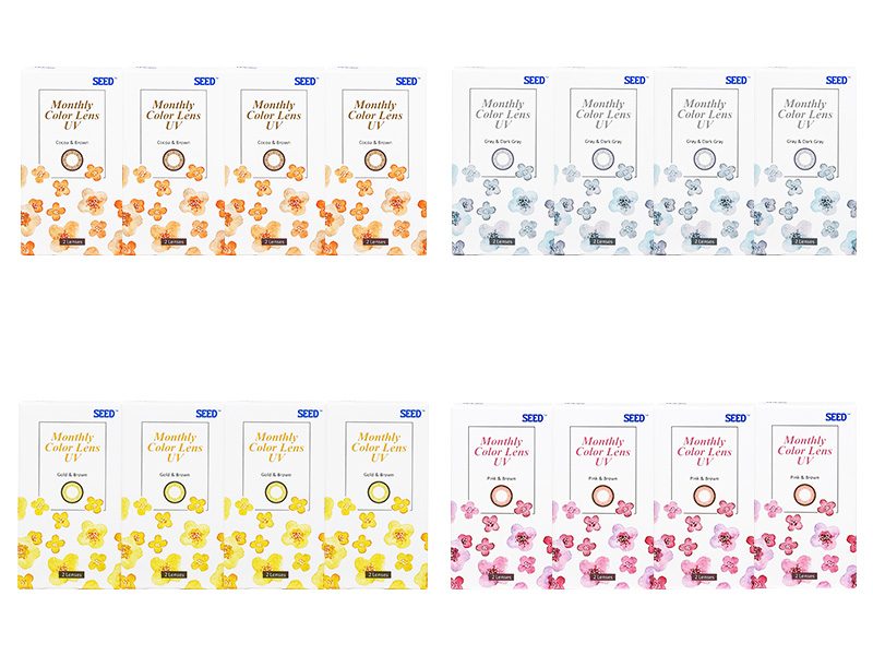 SEED Monthly Color Lens UV 4-Boxes (8 Pack)