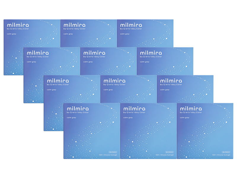 milmira 1Day calm gray 12-Boxes (360 Pack)