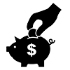 piggy bank dollar